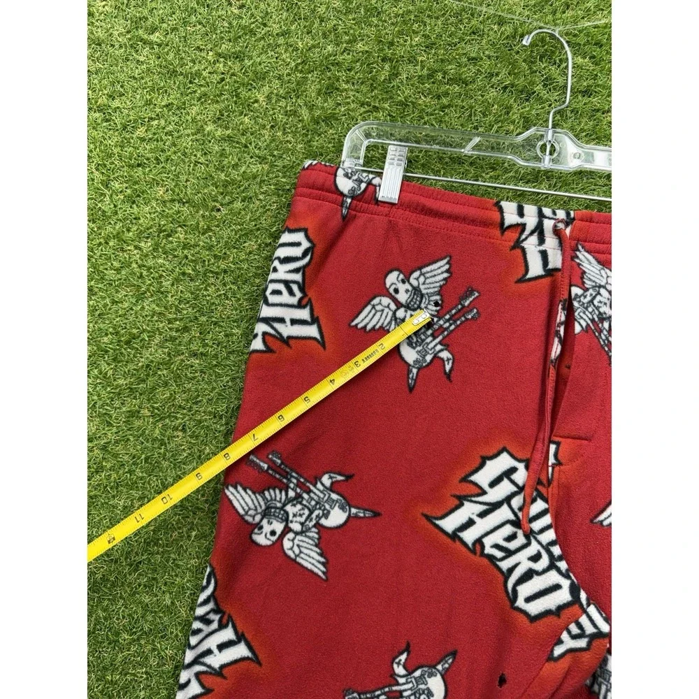 Guitar Hero Pajama Pants Mens Medium Red Fleece 2008 Activision Gaming Lounge